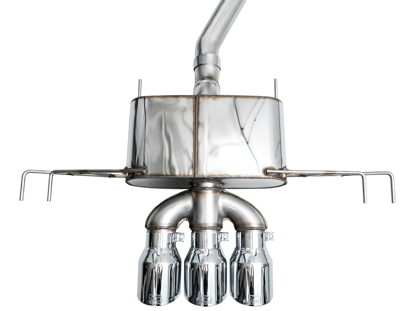 AWE Touring Edition Exhaust for FL5 Civic Type R - Triple Chrome Silver Tips
