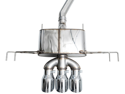 AWE Touring Edition Exhaust for FL5 Civic Type R - Triple Chrome Silver Tips