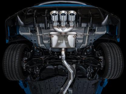 AWE Touring Edition Exhaust for FL5 Civic Type R - Triple Chrome Silver Tips