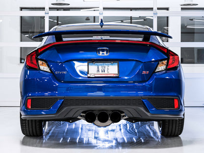 AWE Dual-to-Triple Tip Conversion for 10th Gen Civic Si - Diamond Black Tip (AWE Exhaust required)