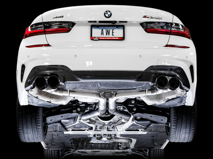 AWE Track Edition Exhaust for G2X M340i / M440i - Diamond Black Tips