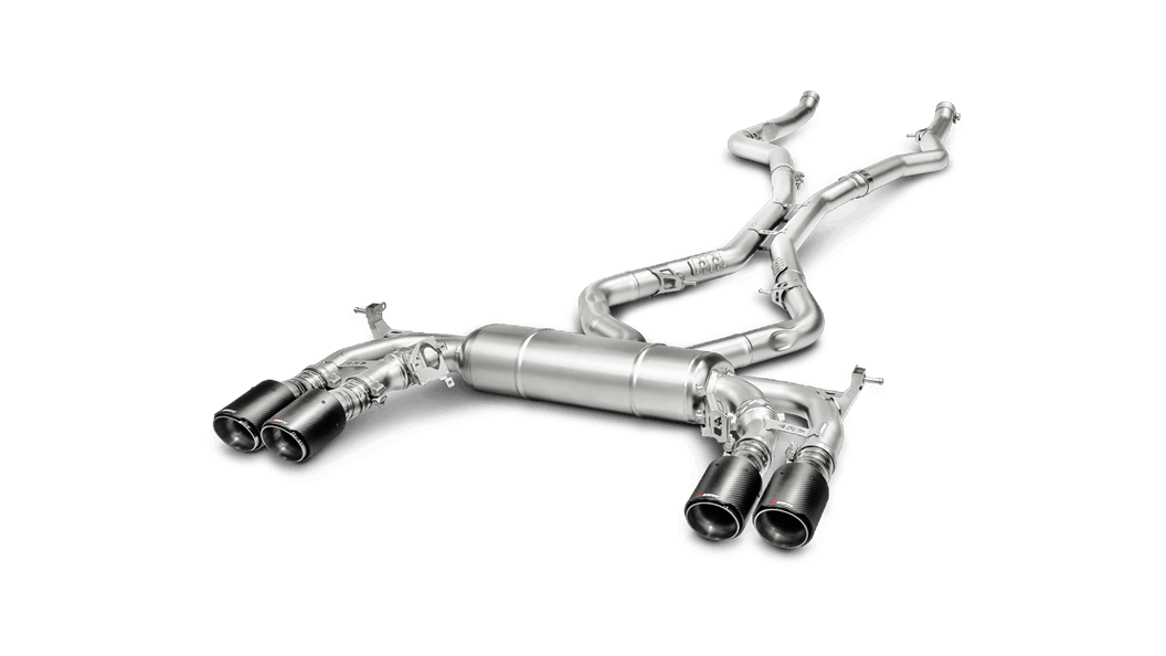 Akrapovic 15+ BMW X5M (F85) Evolution Line Cat Back (Titanium) w/ Carbon Tips