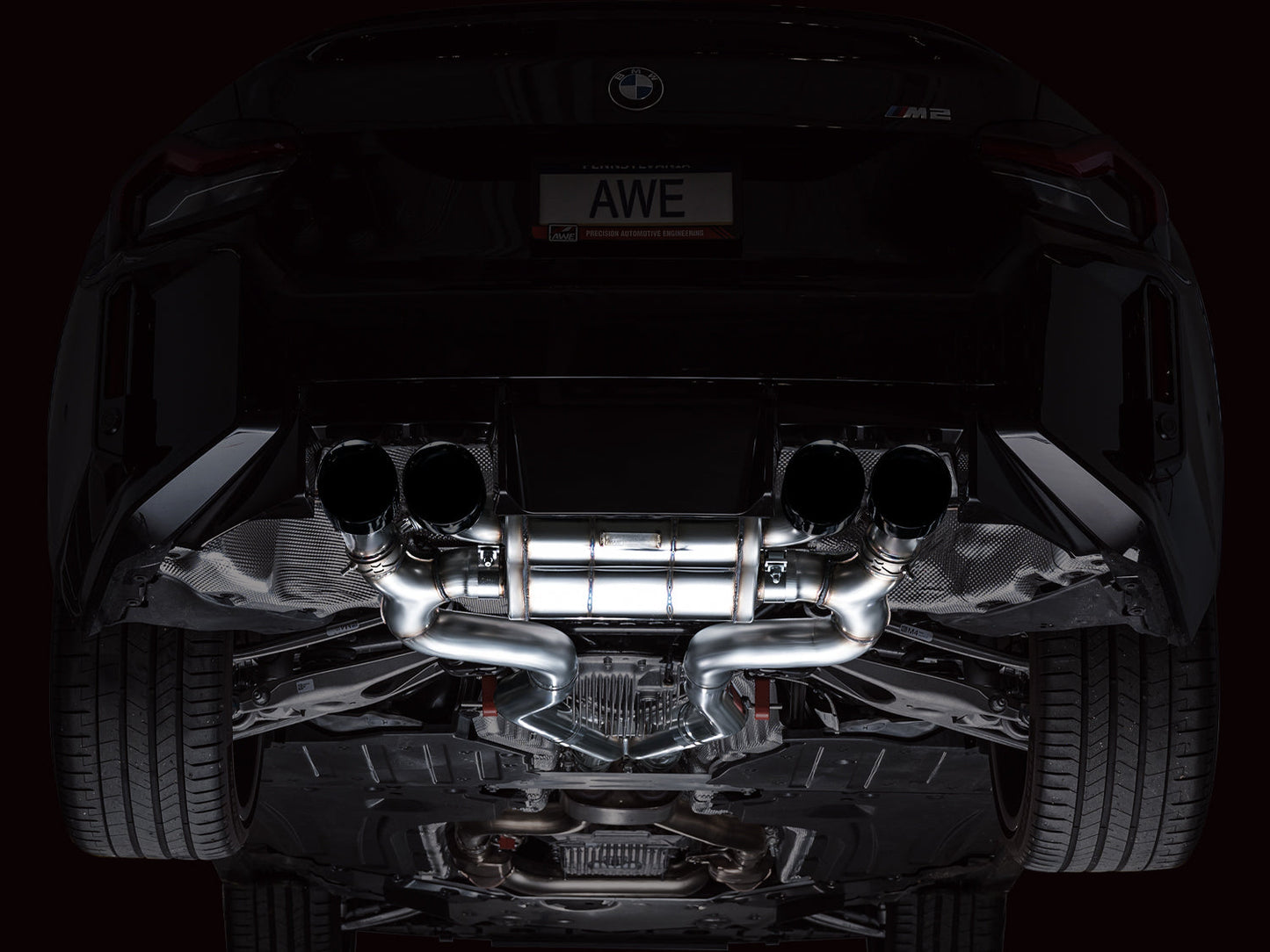 AWE SwitchPath™ Exhaust for BMW G87 M2 - Diamond Black Tips