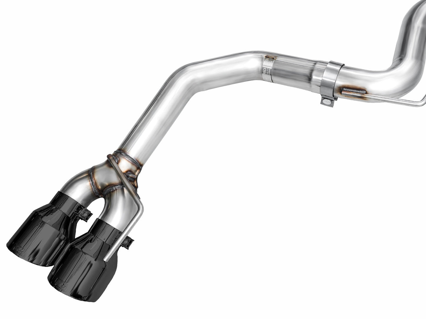 AWE Track Edition Exhaust for S650 Ford Mustang GT Fastback - Quad Diamond Black Tips