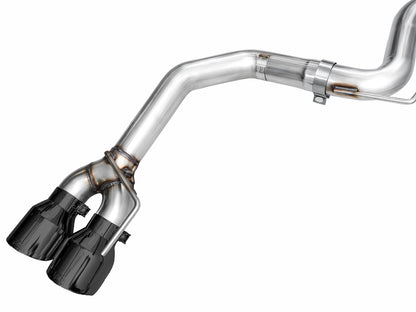 AWE Track Edition Exhaust for S650 Ford Mustang GT Fastback - Quad Diamond Black Tips