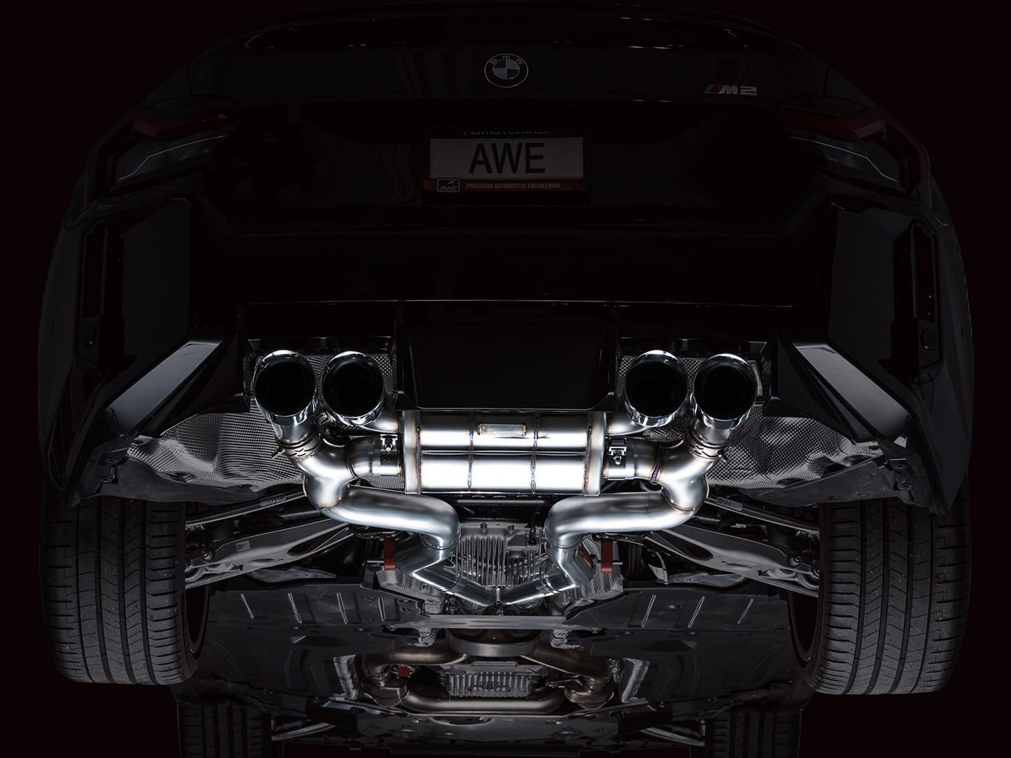 AWE SwitchPath™ Exhaust for BMW G87 M2 - Chrome Silver Tips