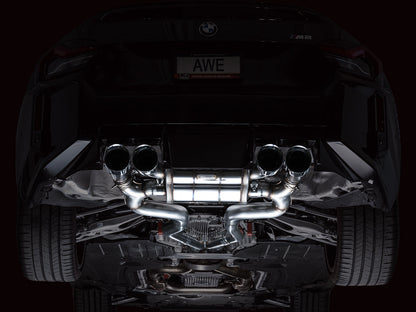AWE SwitchPath™ Exhaust for BMW G87 M2 - Chrome Silver Tips