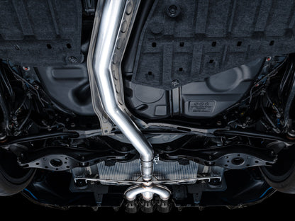 AWE Track Edition Exhaust for FL5 Civic Type R - Triple Diamond Black Tips