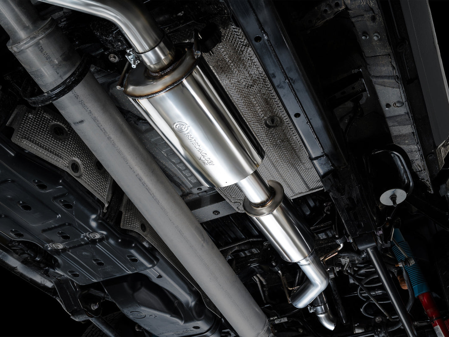 AWE 0FG Exhaust for 4th Gen Toyota Tacoma - Dual Diamond Black Tips