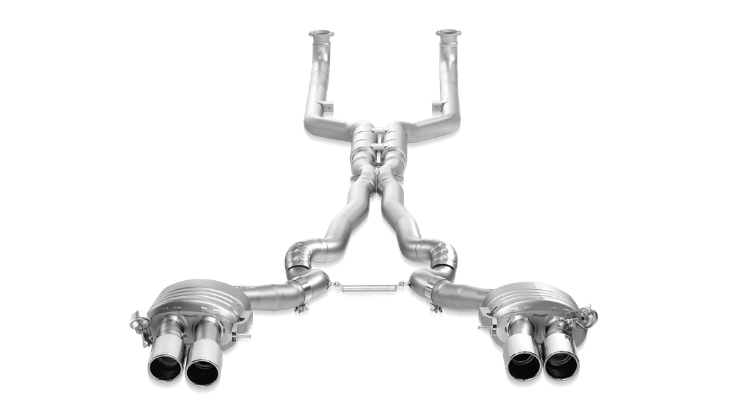 Akrapovic F12 / F13 M6 Evolution Exhaust System w/ Carbon Tail Pipe Set (Titanium)