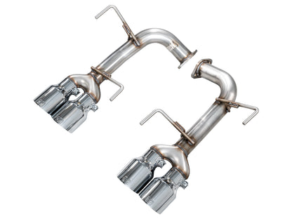 AWE Track Edition Axleback Exhaust for VB Subaru WRX - Chrome Silver Tips