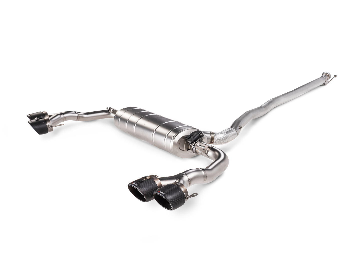 Akrapovic 2024+ Mercedes-AMG CLA 45 / CLA 45 S (C118/x118) Evo Line Cat Back (Titanium) w/ CF Tips