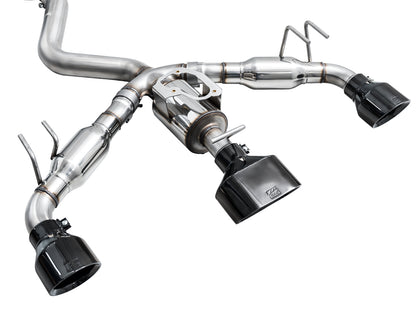 AWE Track Edition Exhaust for GR Corolla - Diamond Black Tips