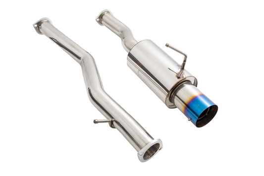 Megan Racing Nissan 370z 09+ Single Exit Cat-Back Exhaust System - Blue Tip - MR-CBS-N7Z-DS-BT