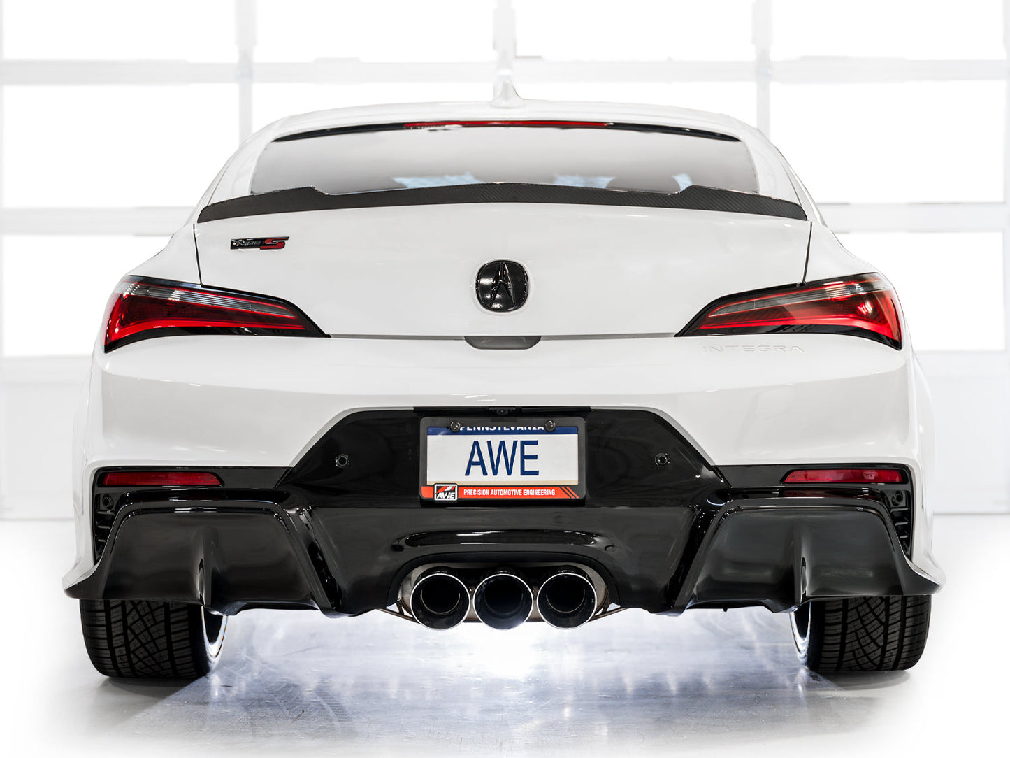 AWE Touring Edition Exhaust for DE5 Integra Type-S - Triple Chrome Silver Tips