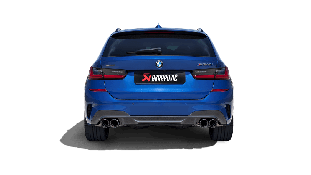 Akrapovic 20-22 BMW M340i (G20, G21) Slip-On Line (Titanium) (Requires BMW Part #18308686640)