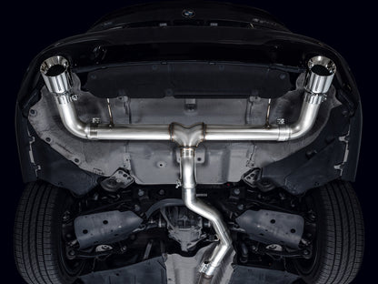 AWE Track Edition Axleback Exhaust for BMW G2X 330i/430i - Chrome Silver