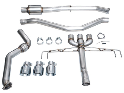 AWE Track Edition Exhaust for DE5 Integra Type-S - Triple Chrome Silver Tips
