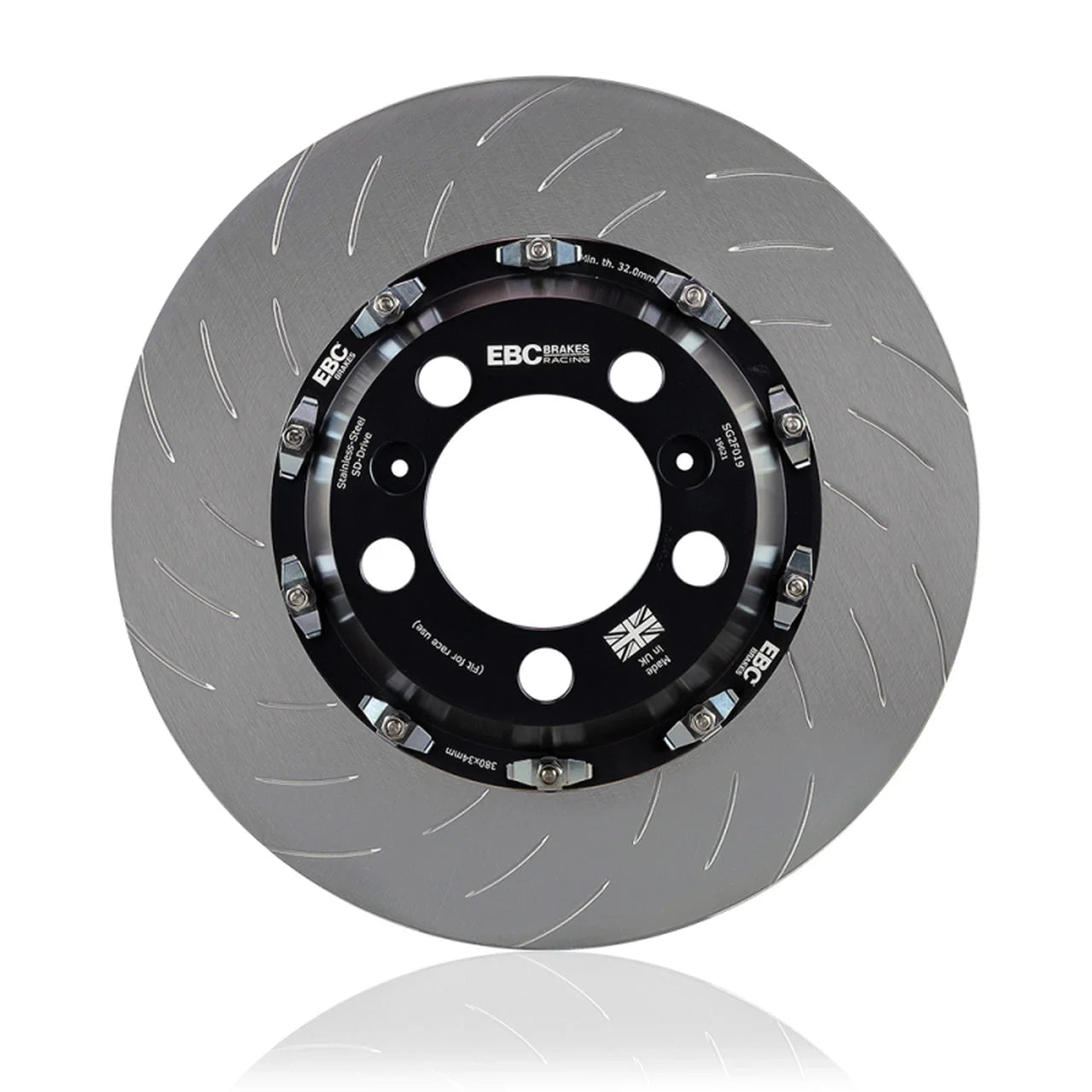 EBC Brakes 2017-2021 Honda Civic Type-R FK8 2-Piece SG Racing Front Rotor Set (of 2)