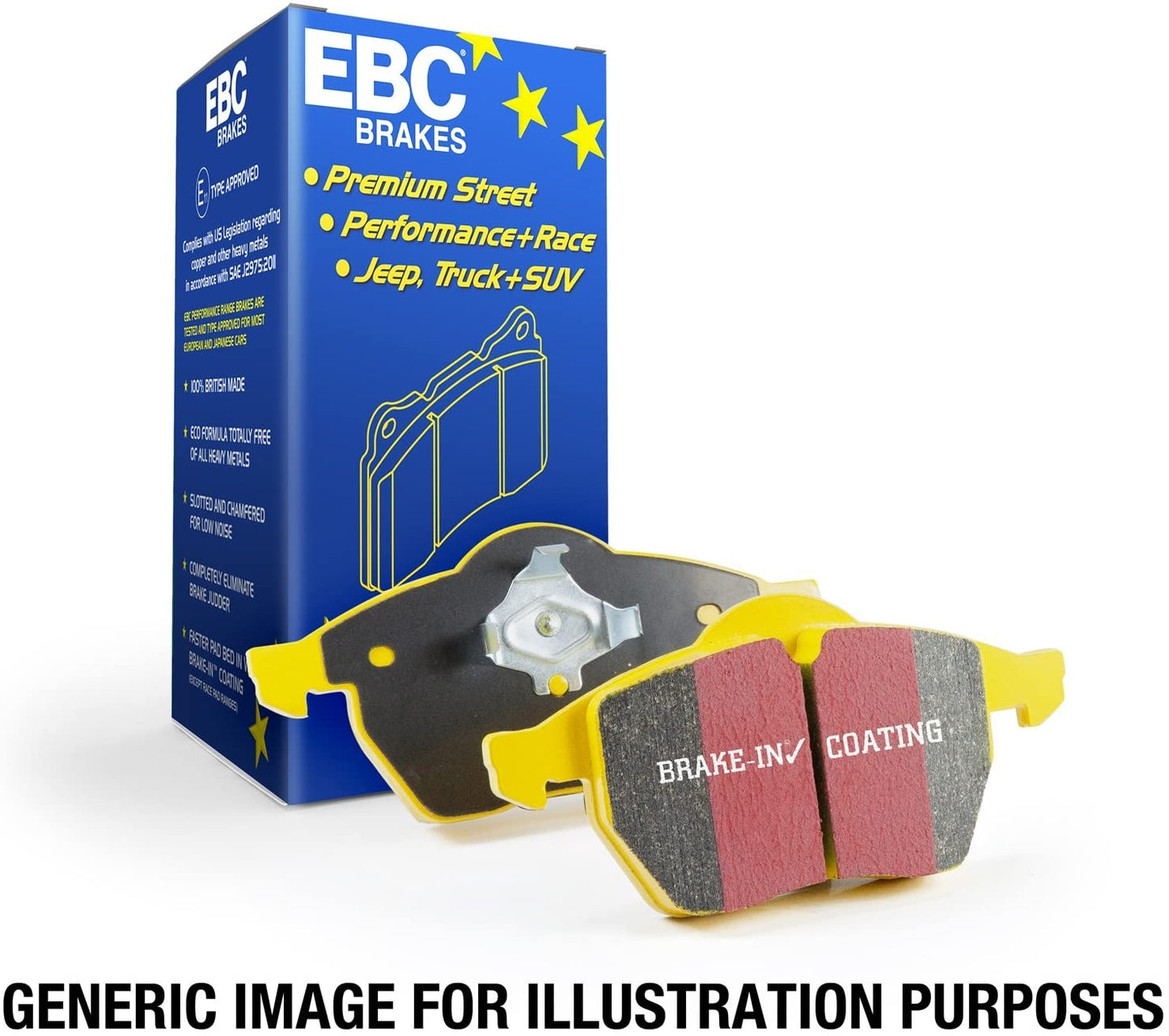 EBC Brakes 2017-2021 Honda Civic Type-R FK8 Yellowstuff Brembo Front Brake Pads