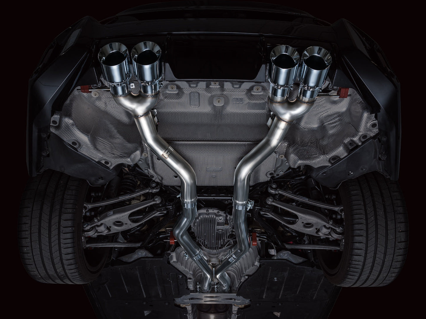 AWE Track Edition Exhaust for BMW G87 M2 - Chrome Silver Tips