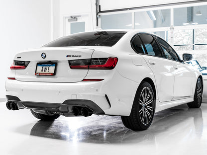 AWE Resonated Touring Edition Exhaust for G2X M340i / M440i - Diamond Black Tips