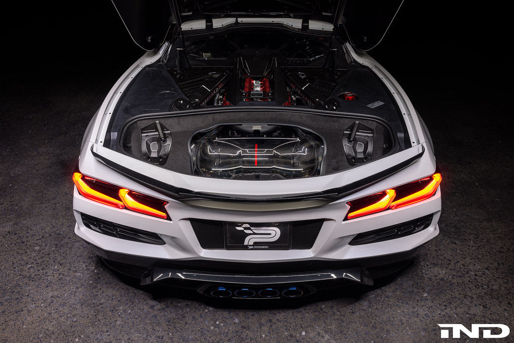 Eventuri Chevrolet C8 Corvette / Z06 Clear Polycarbonate Intake Trunk Panel