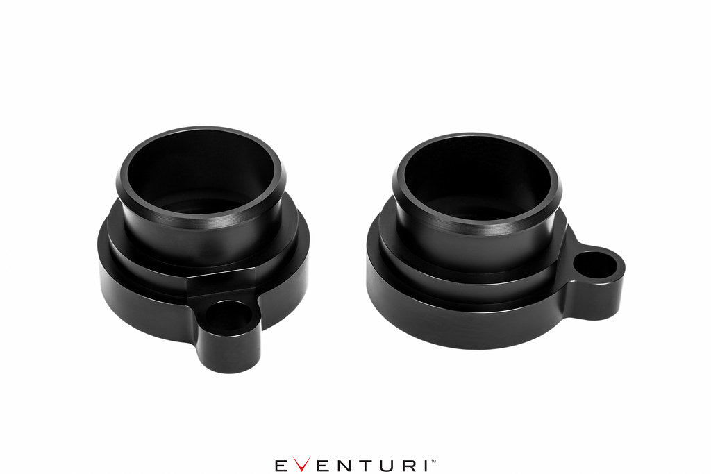 Eventuri BMW F8X M2C M3 M4 S55 Black Carbon Charge Pipe Set - Gloss