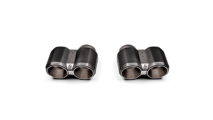 Akrapovic 2021+ BMW G87 M2, G80 M3 &amp; G82 M4 Octagonal Carbon Design Tail Pipe Set