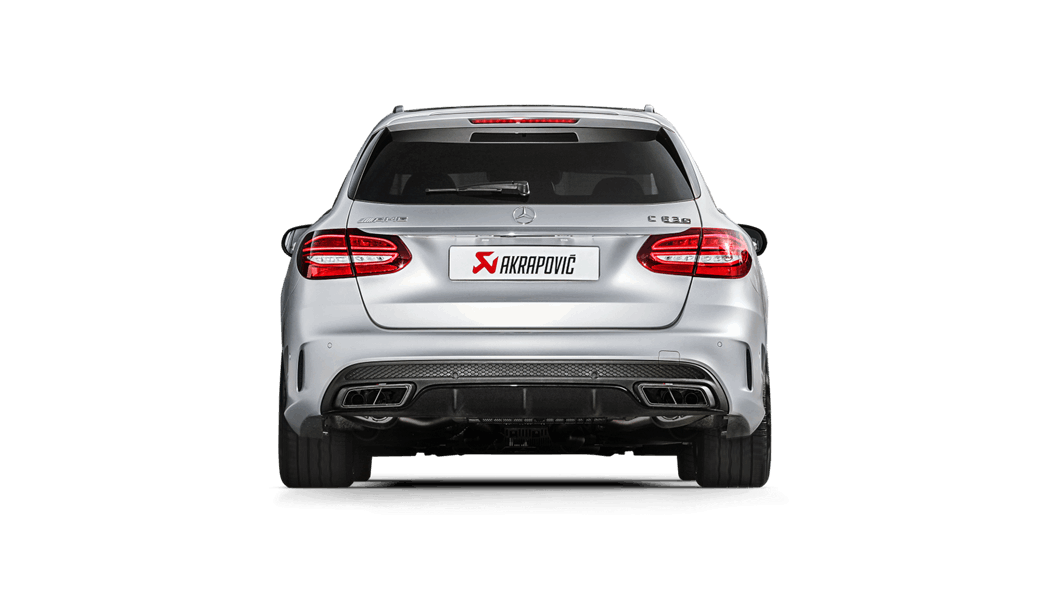 Akrapovic W205 / S205 AMG C63 Evolution Exhaust System w/ Carbon Tips (Titanium)