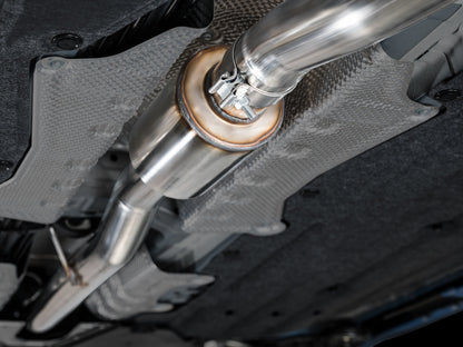 AWE Track Edition Exhaust for FL5 Civic Type R - Triple Diamond Black Tips