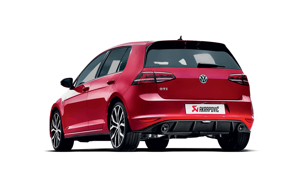 Akrapovic Golf GTI MK7 Evolution Exhaust System w/ Carbon Tail Pipe Set (Titanium)
