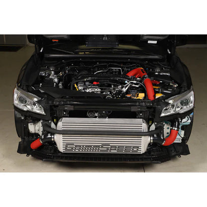 Grimmspeed Front Mount Intercooler Kit Inc. Red Piping For Subaru 15-21 WRX