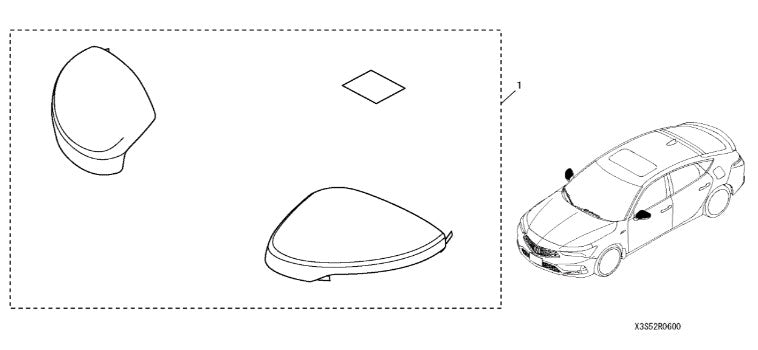 Genuine Acura 2023+ Integra Carbon Fiber Door Mirror Covers (Technology)