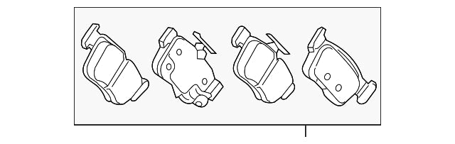 Genuine Honda 2017-2019 Honda Civic Type-R FK8 Rear Brake Pads