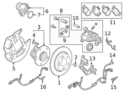 Genuine Honda 2017-2019 Honda Civic Type-R FK8 Rear Brake Pads