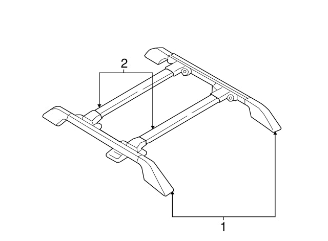 Genuine Honda 2017+ Ridgeline Roof Rails