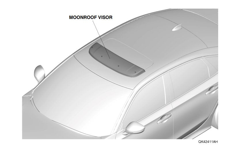 Genuine Honda 2022+ Civic Moonroof Visor Deflector