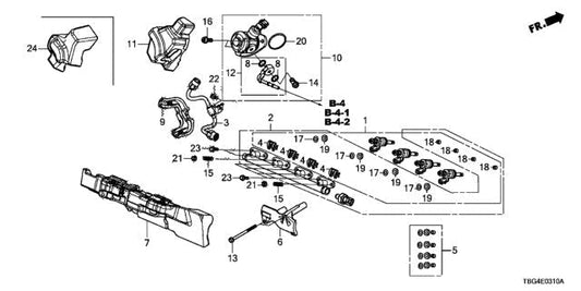 Genuine Honda Fuel Injector Clip - Civic / CR-V / Accord