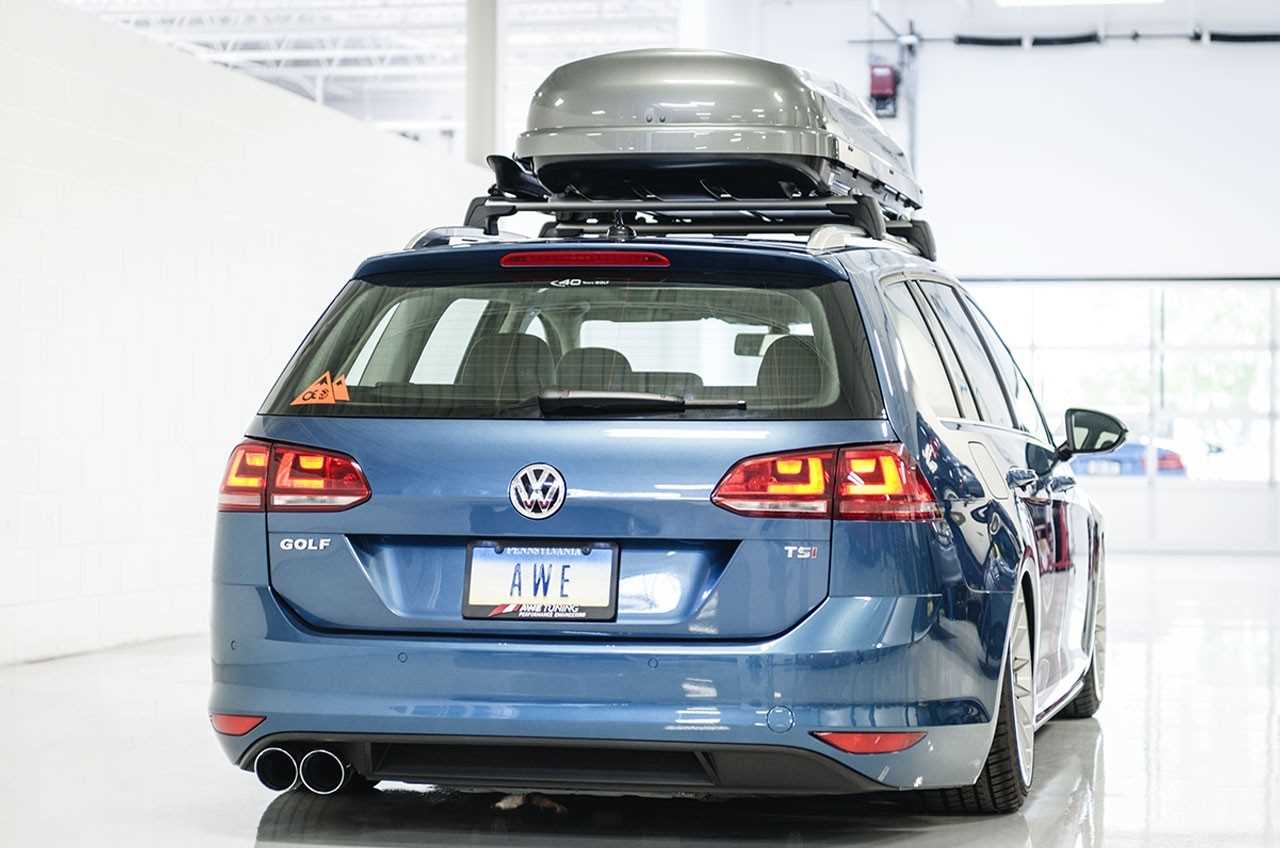 AWE Tuning VW MK7 Golf SportWagen Track Edition Exhaust with Diamond Black Tips (90mm)