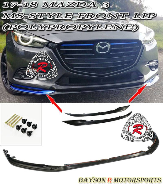 MS Style Front Lip For 2017-2018 Mazda-3