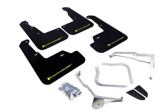 Rally Armor 15+ Subaru WRX & STi Sedan Only UR Black Mud Flap w/ (Hyper) Blue Logo