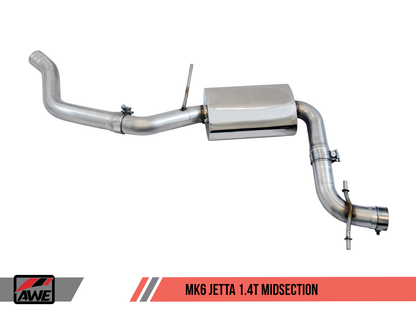 AWE Touring Edition Exhaust for MK6 Jetta 1.4T - Diamond Black Tips