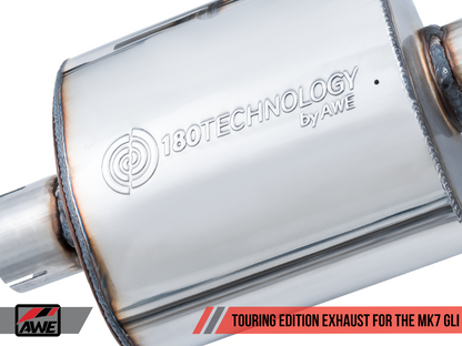AWE Touring Edition Exhaust for MK7 Jetta GLI w/ High Flow Downpipe (not included) - Diamond Black Tips