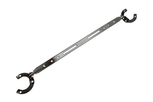 Megan Racing Front Upper Strut Tower Bar for Honda Civic 01-05 (Excludes EX) - Gunmetal - MR-SB-HC01FU-G