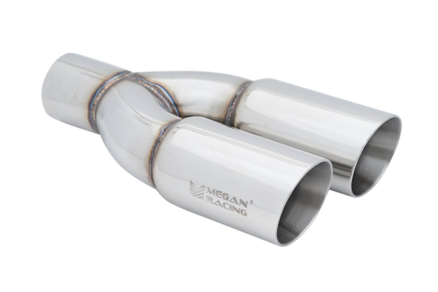 Megan Racing Universal Twin Stainless Roll 3" Tips - Driver Side
