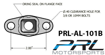 T3/T4 Turbo -10AN Ported Oil Drain Flange Standard