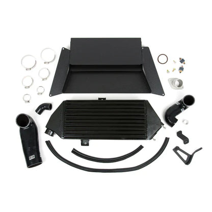 Grimmspeed Top Mount Intercooler Kit Inc. Splitter Thermal Dispersant Black For 05-09 LGT/OXT