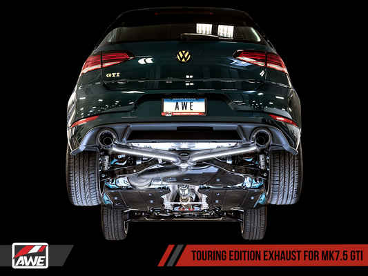 AWE Touring Edition Exhaust for VW MK7.5 GTI - Diamond Black Tips
